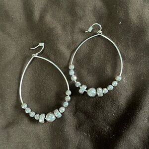 Silver dangle earrings